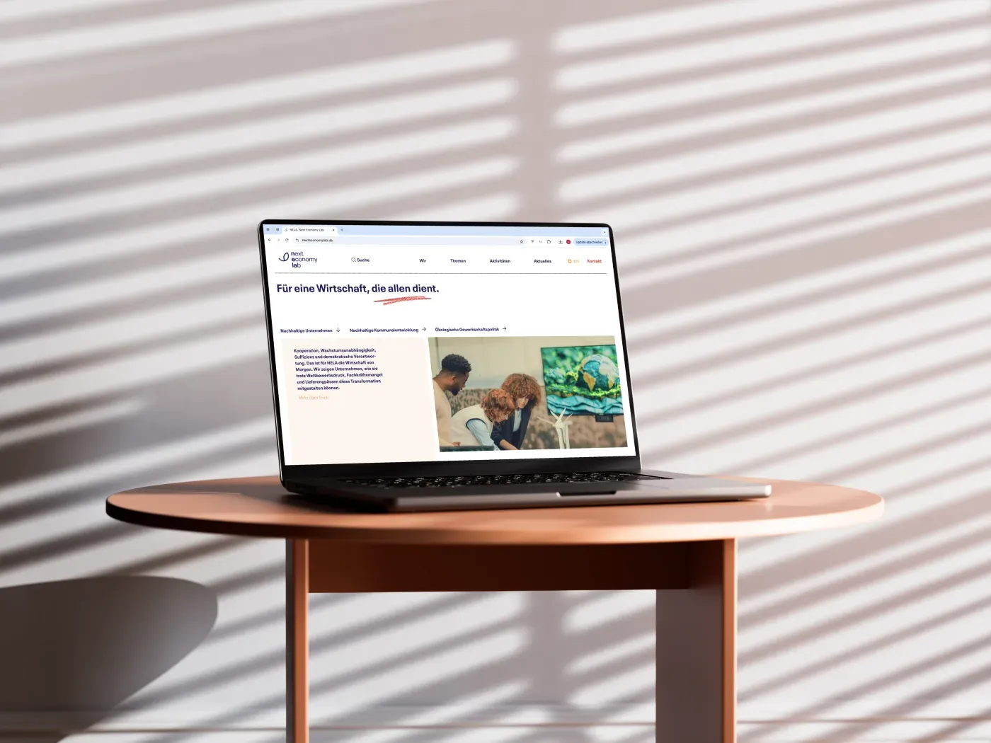 Next Economy Lab: Website